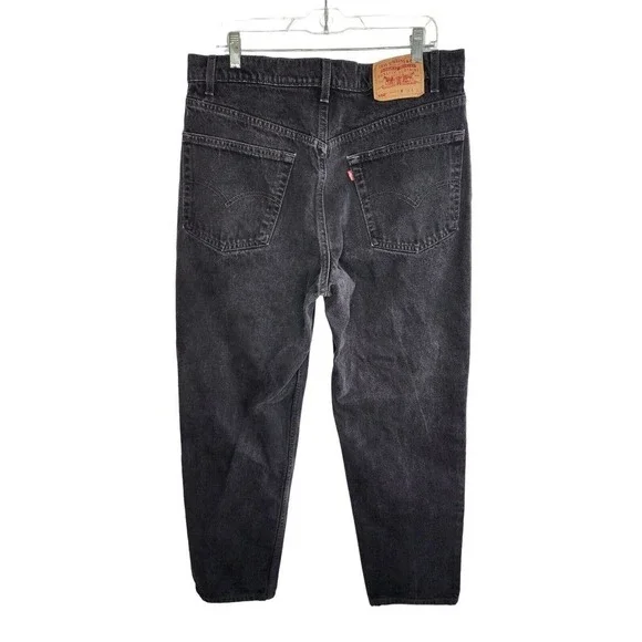 Levi's Men's 550 90s Relaxed Fit Black 00550-0260 38x32 Vintage Red Tag